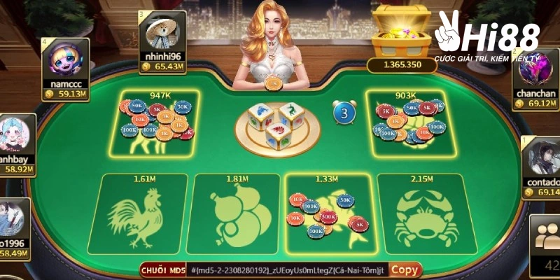 Cách chơi game bầu cua online chuẩn xác ở Hi88